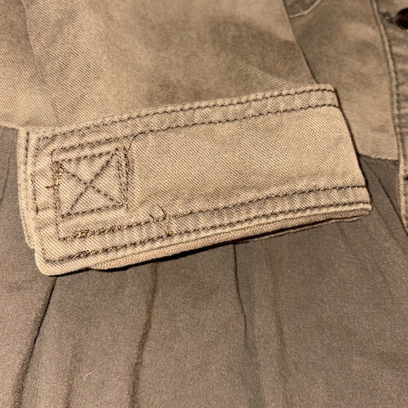 Anthropologie Military Peplem Embroidered/Beaded Jacket Size XSmall Olive Green - Picture 9 of 14